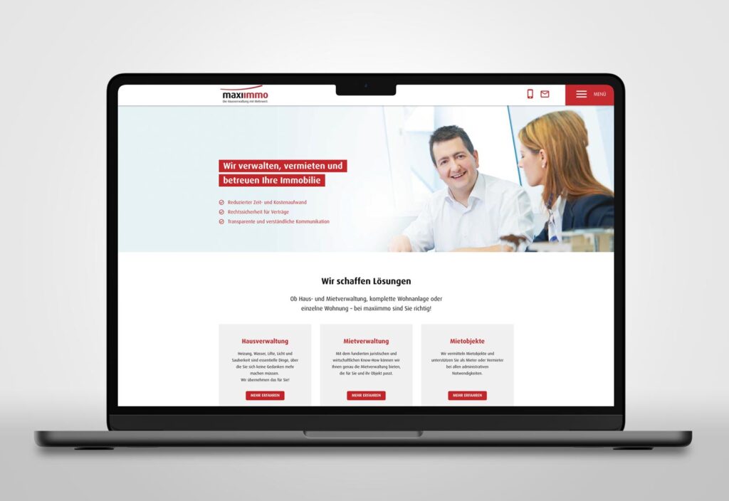 Website maxiimmo Vorarlberg