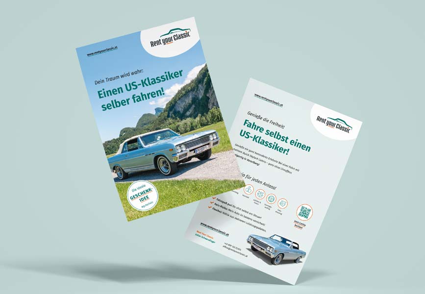 Flyer für Rent your Classic