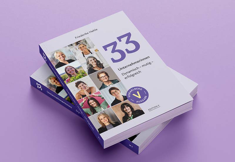 Gestaltung des Buches 33 Unternehmerinnen
