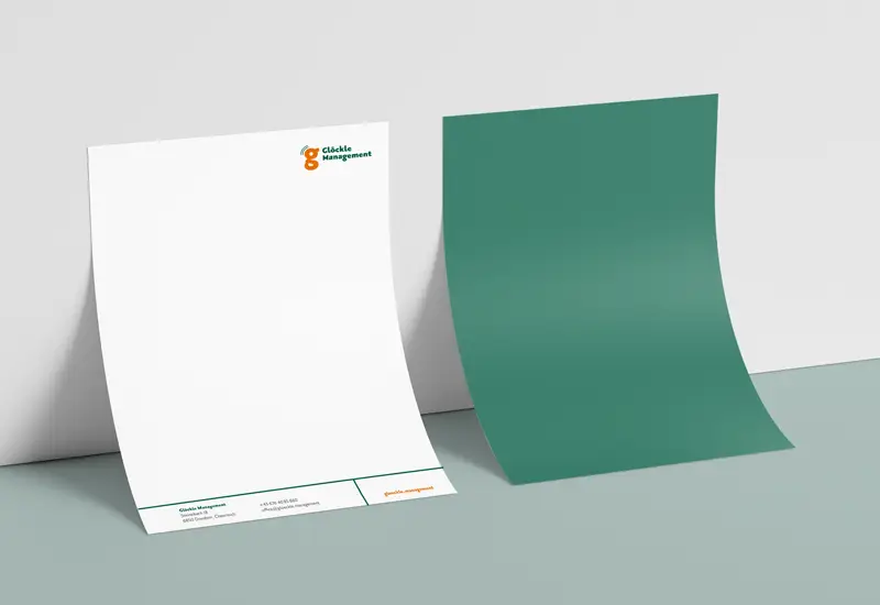 Briefpapier mit Logo