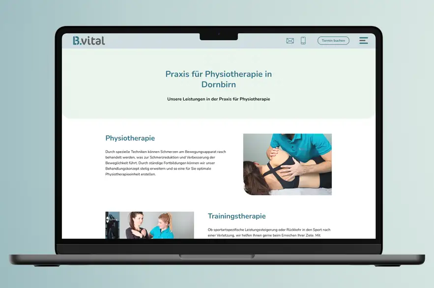 Homepage B.vital Physiotherapie