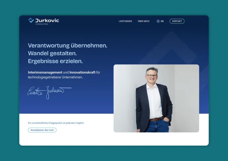 Eine neue Website für Eneriko Jurkovic, gestaltet und umgesetzt von Tobias Rümmele aus Dornbirn.